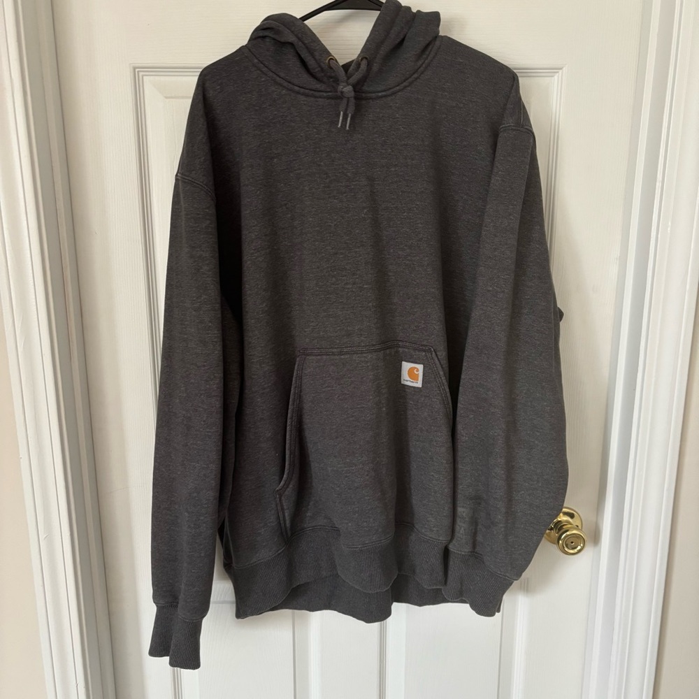 Carhartt Men's Rain Defender Charcoal Sweatshirt 2Xl